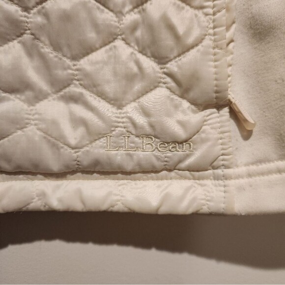L.L. Bean Off White Puffer Vest - Picture 6 of 11